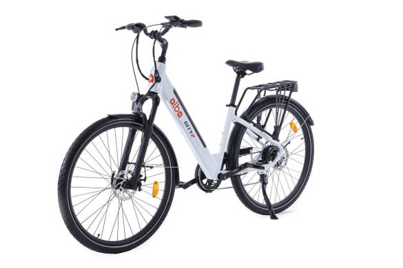 ALBA City 2 Premium 12.8 Ah Renkli LCD Gösterge Hidrolik Disk Fren Elektrikli Şehir Bisikleti Beyaz (E-Bike) - 2