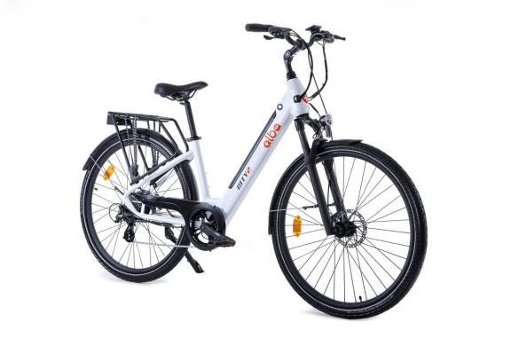 ALBA City 2 Premium 12.8 Ah Renkli LCD Gösterge Hidrolik Disk Fren Elektrikli Şehir Bisikleti Beyaz (E-Bike) - 4