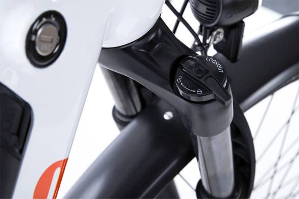 ALBA City 2 Premium 12.8 Ah Renkli LCD Gösterge Hidrolik Disk Fren Elektrikli Şehir Bisikleti Beyaz (E-Bike) - 13