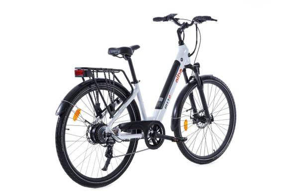ALBA City 2 Standart 9.6 Ah Renkli LCD Gösterge Mekanik Disk Fren Elektrikli Şehir Bisikleti Beyaz (E-Bike) - 3