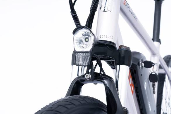 ALBA Explorer Standart 36 V 7.8 Ah LED Gösterge Mekanik Disk Fren Elektrikli Dağ ve Yol Bisikleti Gümüş Gri (E-Bike) - 8