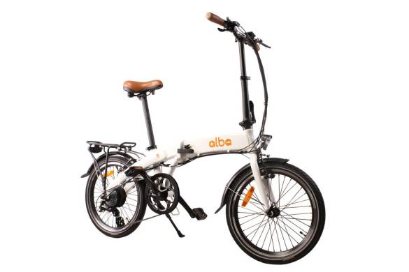 ALBA Fold 2 Premium 9.6 Ah LED Ekranlı Katlanır Elektrikli Bisiklet Beyaz (E-Bike) - 0