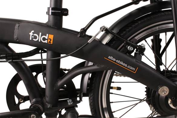 ALBA Fold 2 Premium 9.6 Ah LED Ekranlı Katlanır Elektrikli Bisiklet Siyah (E-Bike) - 5