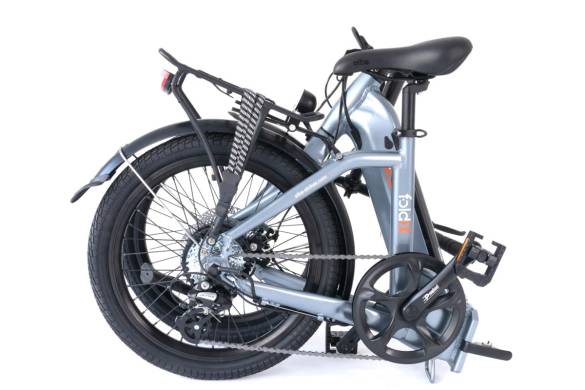ALBA Fold X Premium 12.8 Ah Renkli LCD Gösterge Hidrolik Disk Fren Katlanır Elektrikli Bisiklet Antrasit Gri (E-Bike) - 1
