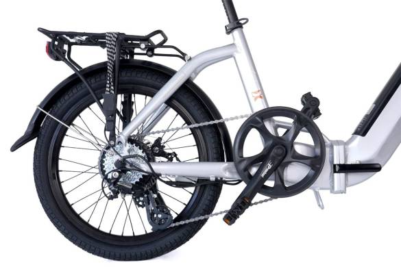 ALBA Fold X Premium 12.8 Ah Renkli LCD Gösterge Hidrolik Disk Fren Katlanır Elektrikli Bisiklet Antrasit Gri (E-Bike) - 9