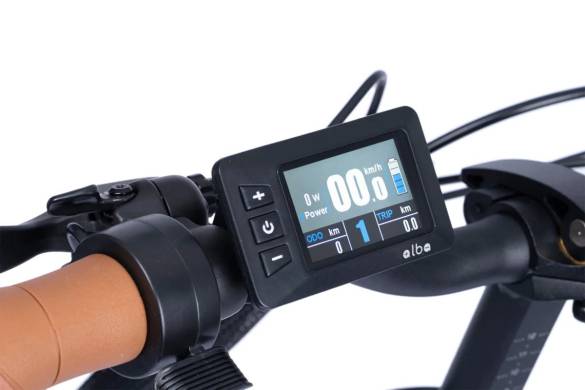 ALBA Fold X Premium 12.8 Ah Renkli LCD Gösterge Hidrolik Disk Fren Katlanır Elektrikli Bisiklet Gümüş (E-Bike) - 10