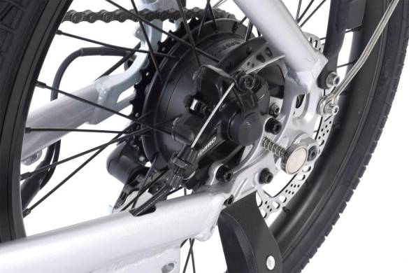 ALBA Fold X Standart 9.6 Ah Renkli LCD Gösterge Mekanik Disk Fren Katlanır Elektrikli Bisiklet Antrasit Gri (E-Bike) - 6