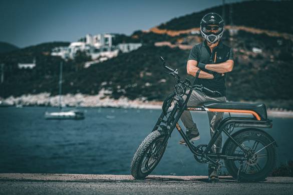 ALBA Motobike Standart Çift Batarya 48 V 12.8 Ah Renkli LCD Gösterge Hidrolik Disk Elektrikli Bisiklet Siyah (E-Bike) - 0